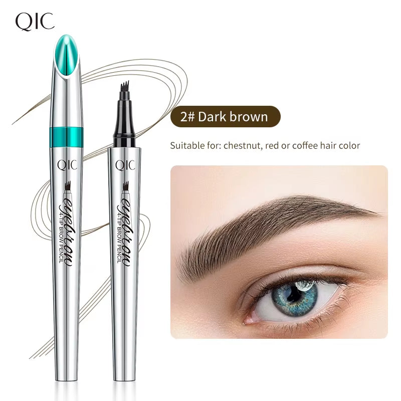 BrowSculpt 4D Microblading Eyebrow Pen – Waterproof, Long-Lasting Four-Claw Pencil for Natural, Hair-Like Strokes